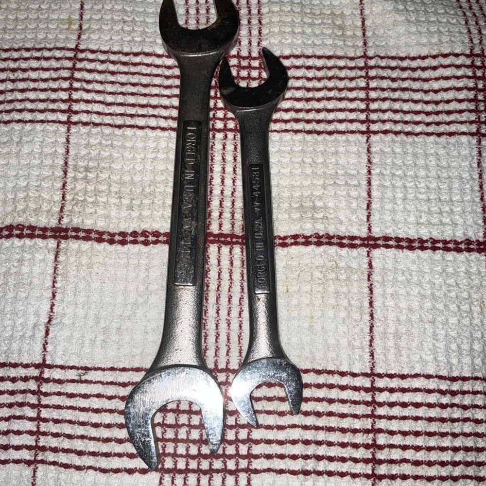 Craftsman Double Open Wrenches VV Series 44583,44581 13/16~25/32 & 11/16-19/32 - Picture 4 of 5